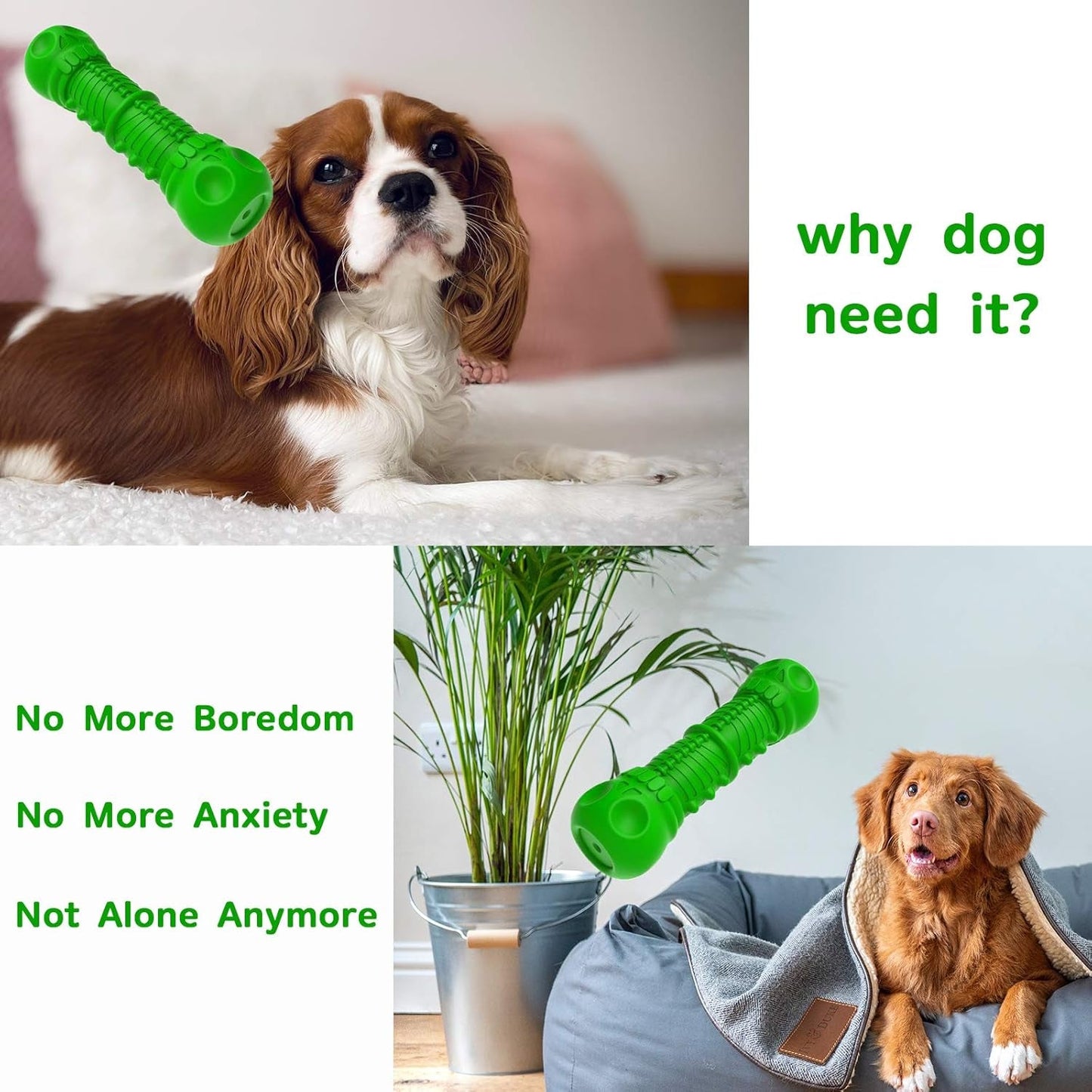 Dog Squeaky Toys Almost Indestructible Tough Durable Dog Toys Dog Chew Green Toys Large Medium Dogs Aggressive Chewers Stick Toys Chew Toys,Milk Flavor Non - Toxic Natural Rubber Skulls Dog Toys - myshop