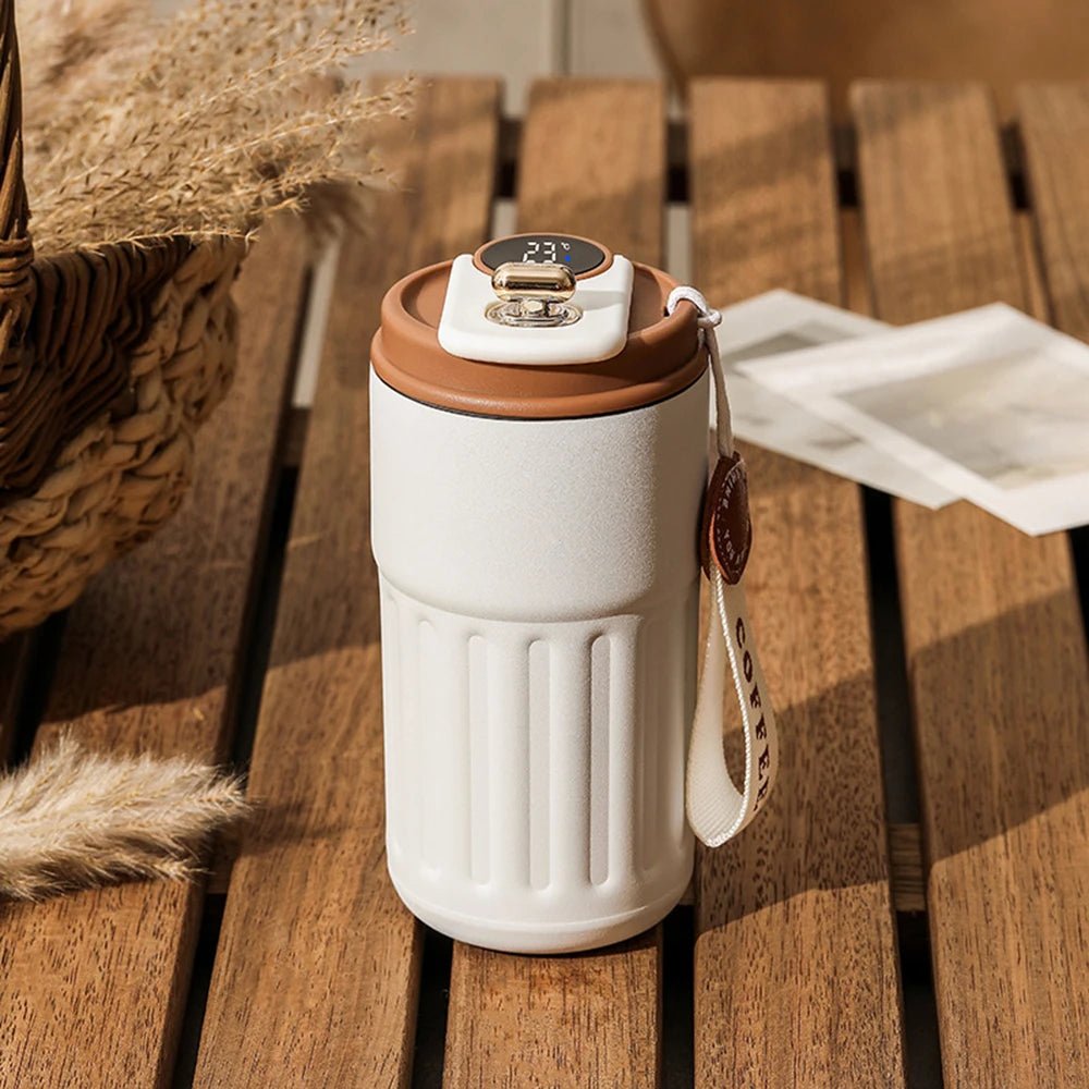 Intelligent 316 Stainless Steel Coffee Cup Temperature Display Insulated Cup Winter Office Hot Water Cup Gift 460ML Travel - myshop