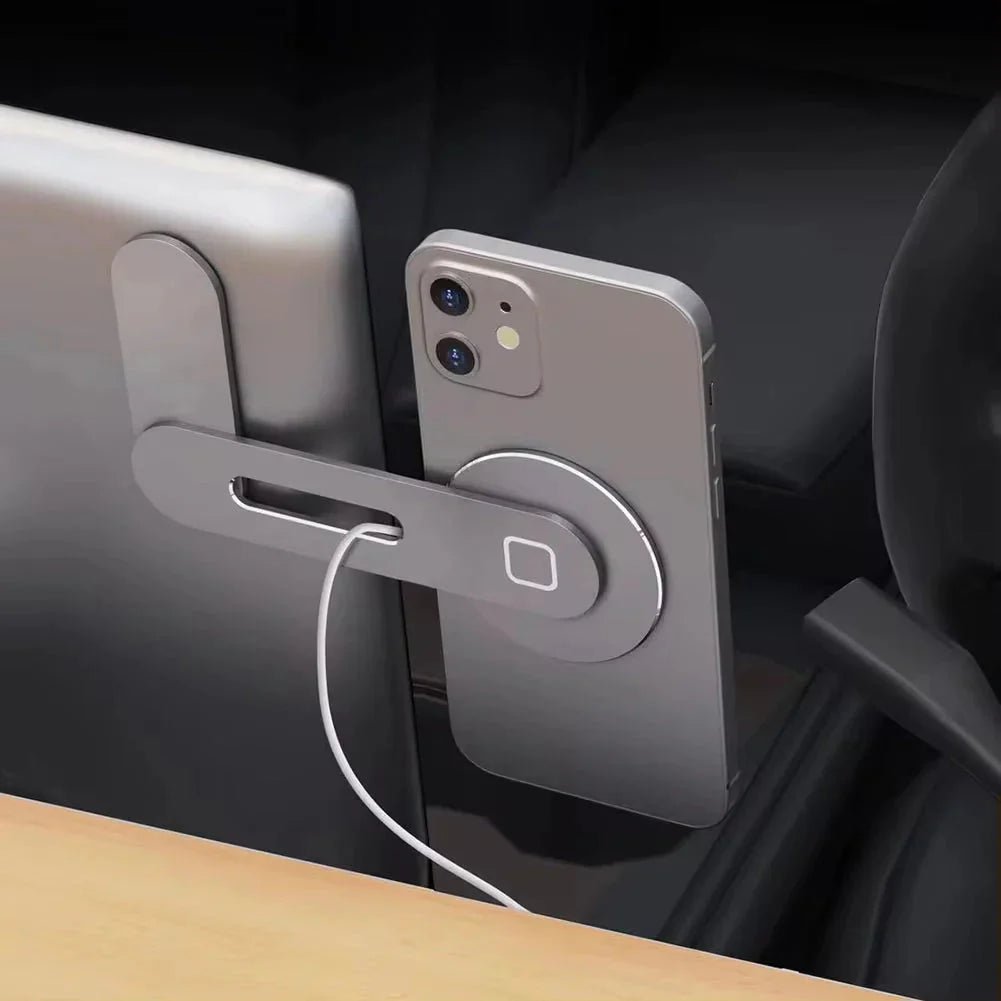 Metal Expansion Phone Stand for Laptop and Tesla Vehicles - Magnetic Folding Phone Holder with 15W Fast Charger - myshop