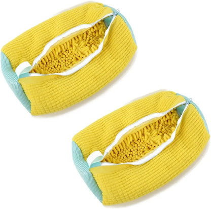 1/2PCS Washing Shoes Bag Cotton Laundry Fluffy Fibers Easily Remove Dirt Washing Bags Anti - Deformation Shoes Clothes Organizer - myshop