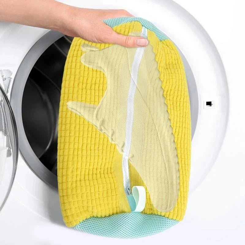 1/2PCS Washing Shoes Bag Cotton Laundry Fluffy Fibers Easily Remove Dirt Washing Bags Anti - Deformation Shoes Clothes Organizer - myshop
