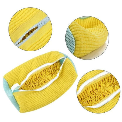 1/2PCS Washing Shoes Bag Cotton Laundry Fluffy Fibers Easily Remove Dirt Washing Bags Anti - Deformation Shoes Clothes Organizer - myshop