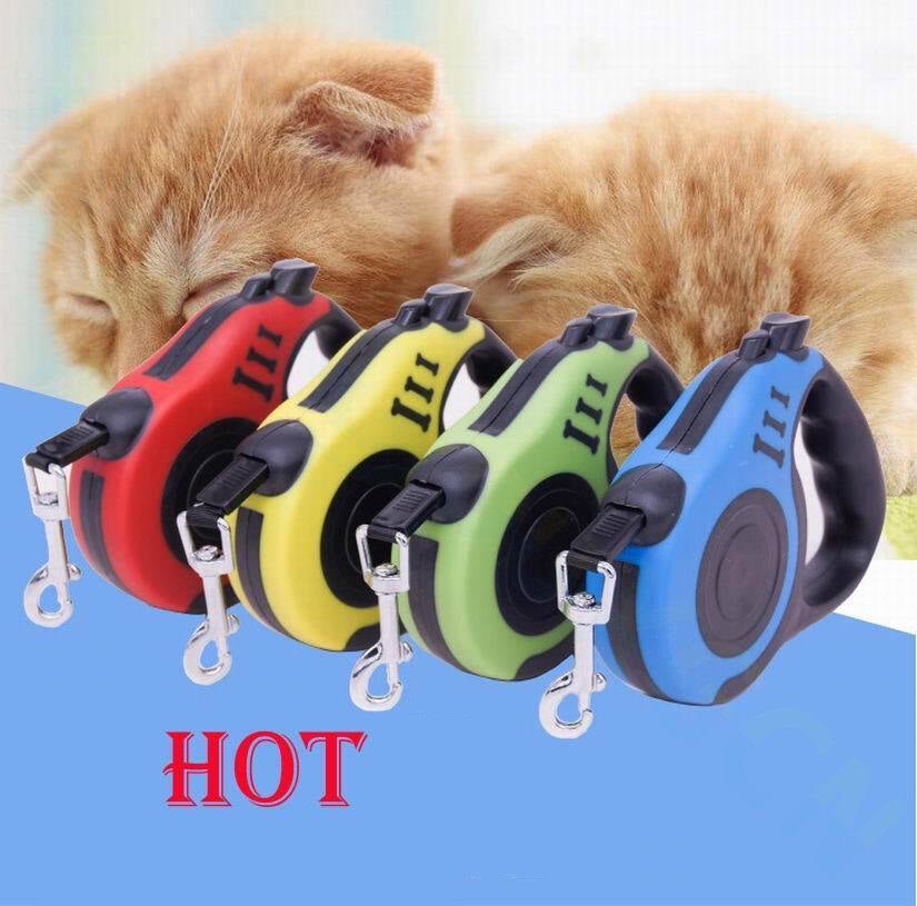 16.5FT Automatic Retractable Dog Leash Pet Collar Automatic Walking Lead Free US - myshop