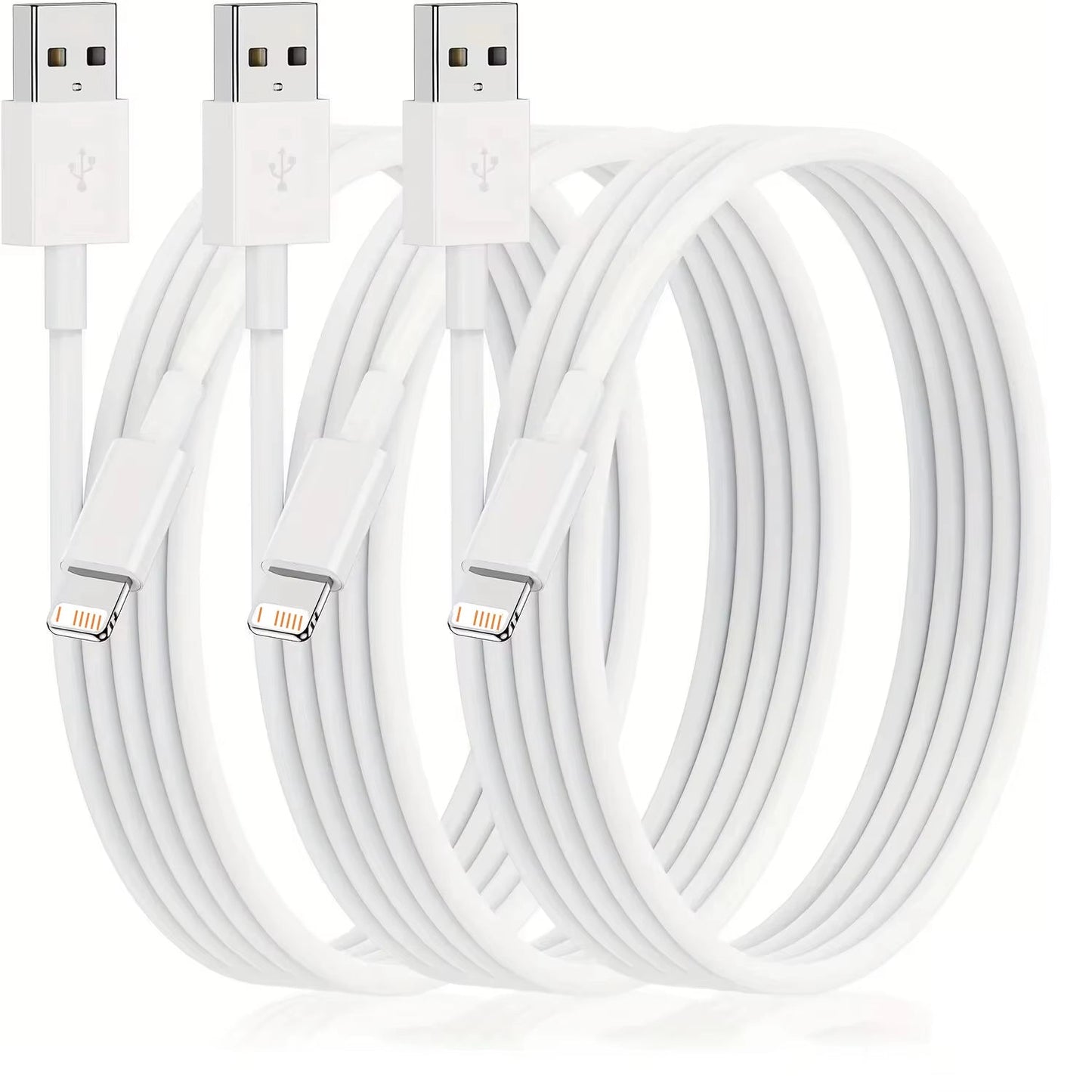 1M/3FT USB to L Charging Cable for Iphone Ipad - 3 Pack - myshop