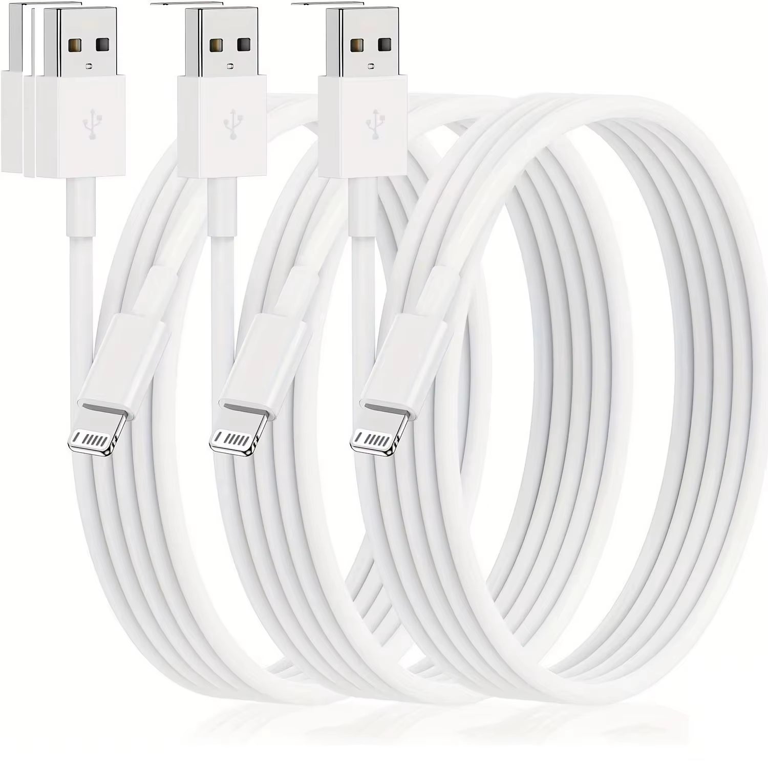 1M/3FT USB to L Charging Cable for Iphone Ipad - 3 Pack - myshop