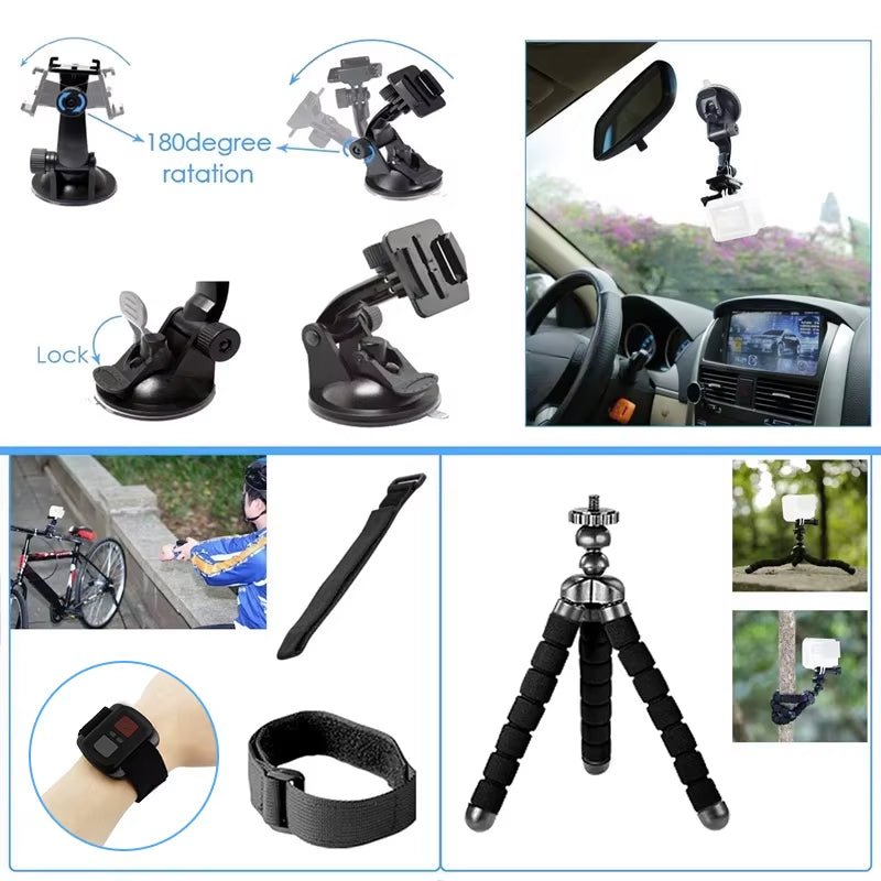 2025 Sports Action Camera Accessories Kits 58 in 1 for All Action Cameras - myshop