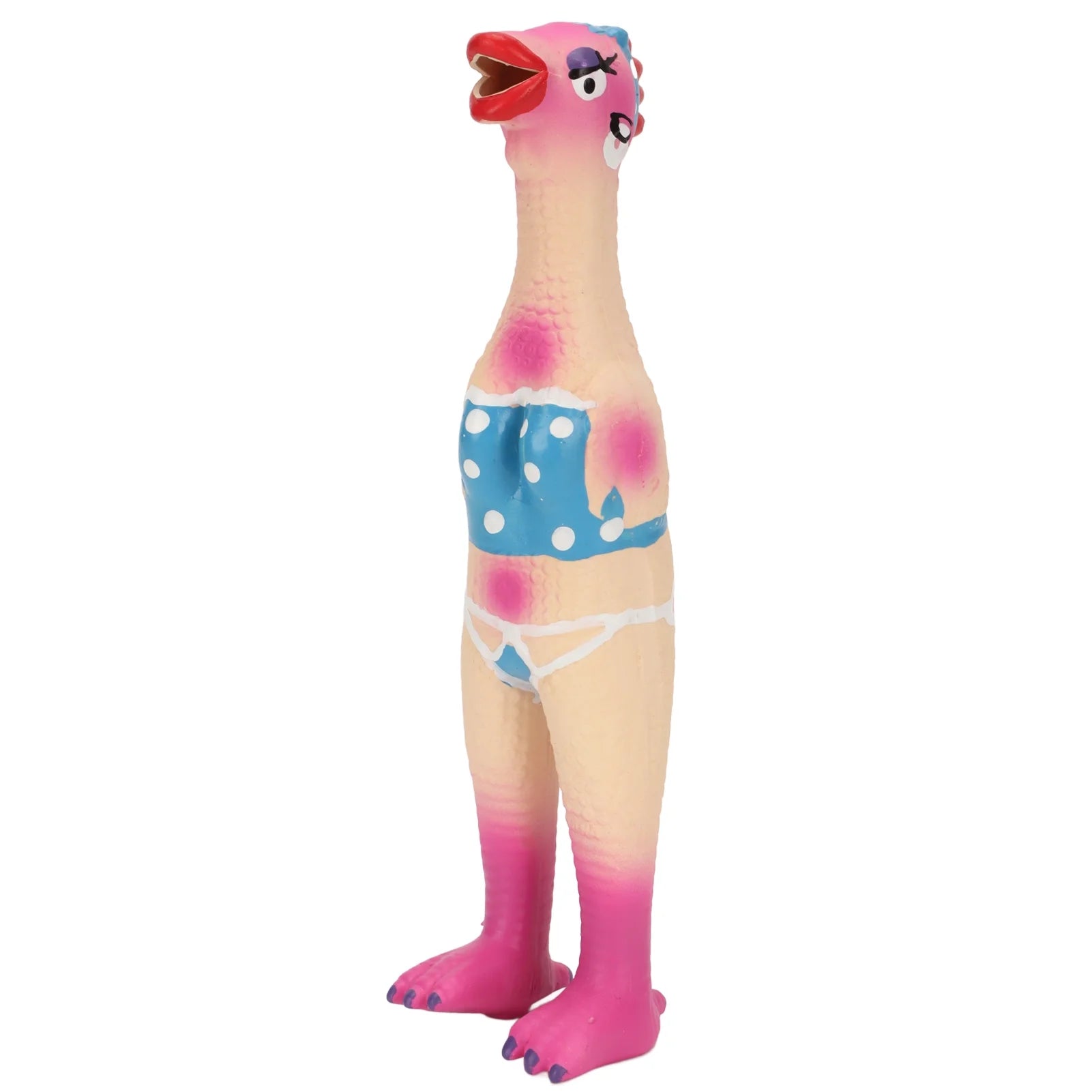 Dog Toy, Squeaky Chicken Dog Toys Elastic Safe Bite Resistant for Dogs Pirate Chicken,Ok Chicken,Chef Chicken,Flying Chicken