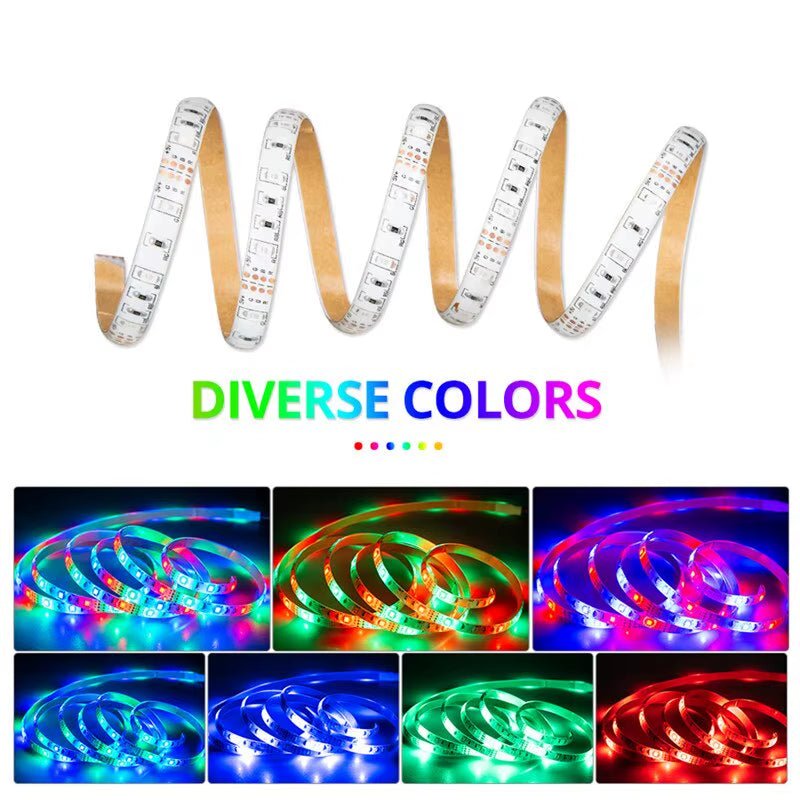 3M USB RGB LED Strip Light 5V SMD 2835 Smart APP Control Bluetooth Flexible Ribbon LED Tape for Computer TV Backlight - myshop