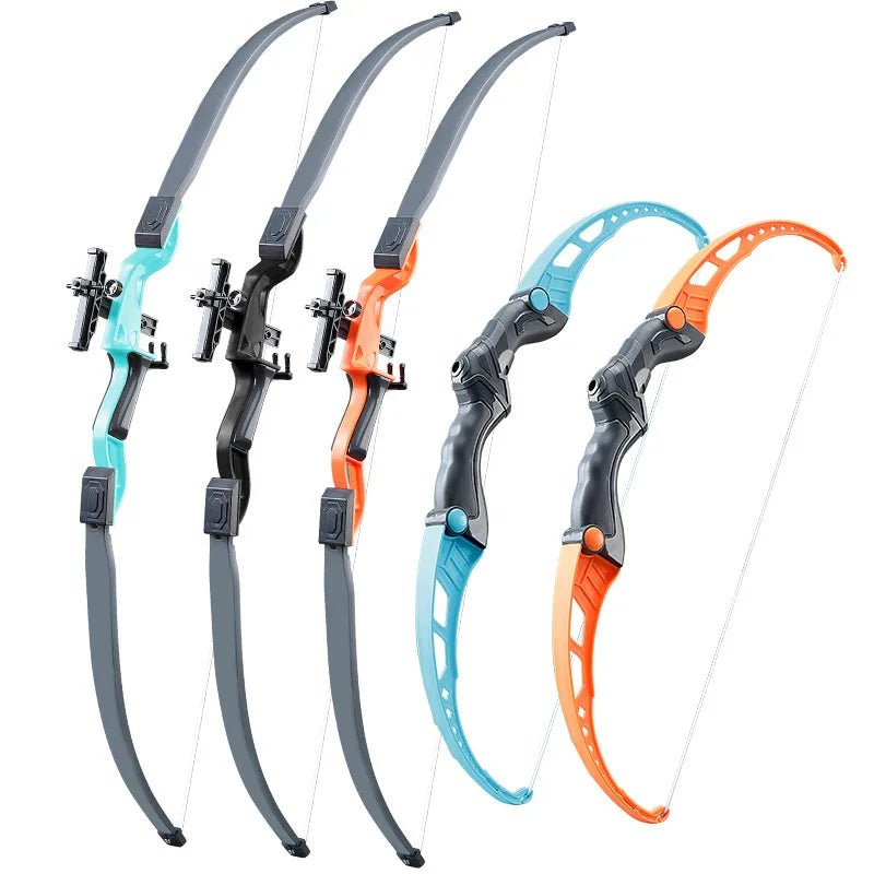 52Cm Bow and Arrow Toy Set for Children Archery Practice Recurve Outdoor Sorts Shooting Toy with Target Boys Kids Gifts - myshop