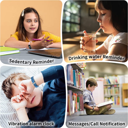 Children's Fitness Tracker Watch, Activity Monitor with Pedometer, Stopwatch, IP68 Waterproof Rating, 11 Sport Modes Smart Watch for Ages 6-16