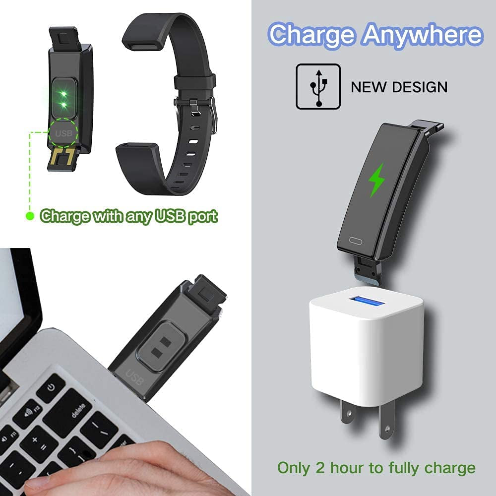 Children's Fitness Tracker Watch, Activity Monitor with Pedometer, Stopwatch, IP68 Waterproof Rating, 11 Sport Modes Smart Watch for Ages 6-16