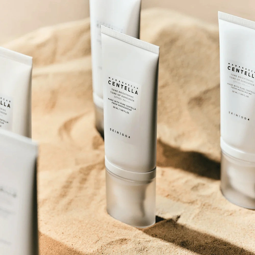☀️ SKIN1004 – Madagascar Centella Tone-Up Sunscreen SPF50+ PA++++ | Protector Solar Iluminador