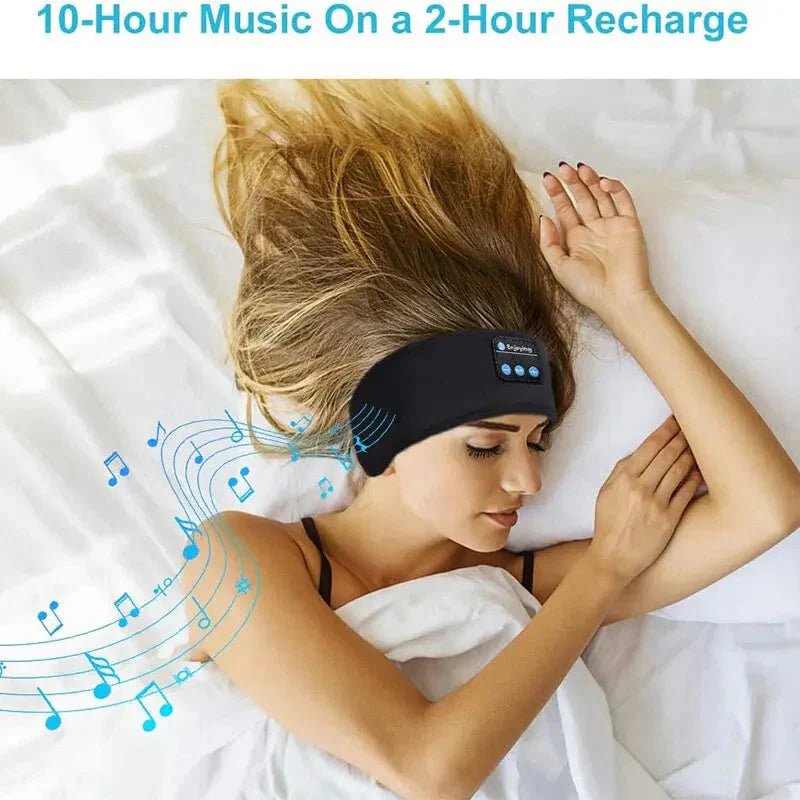 Bluetooth Sleep Headband – Wireless Headphones, Built - In Speakers, Comfortable Fabric, 10 - Hour Battery Life - myshop