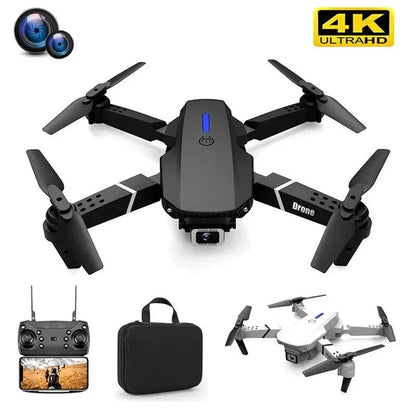 E88 Pro Foldable Quadcopter Drone - WIFI FPV, HD 4K Camera, Altitude Hold - myshop