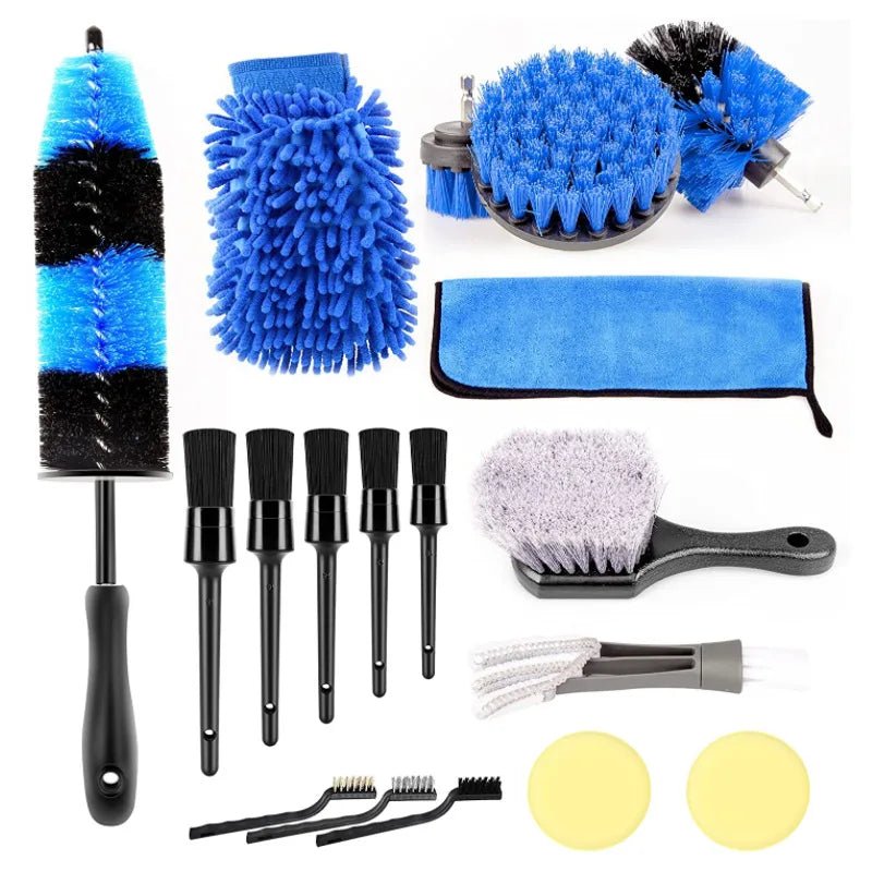 Electric Drill Brush Attachment Set Power Scrubber Brush Car Polisher Kitchen Bathroom Cleaning Tool Car Detailig Brushes - myshop