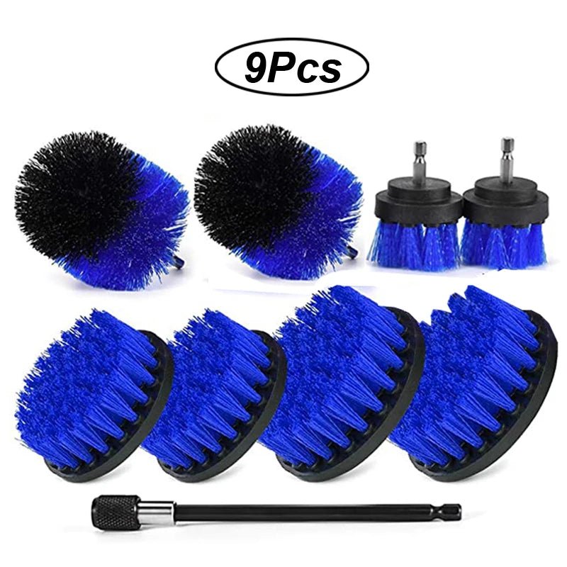 Electric Drill Brush Attachment Set Power Scrubber Brush Car Polisher Kitchen Bathroom Cleaning Tool Car Detailig Brushes - myshop