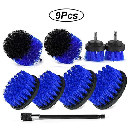 Electric Drill Brush Attachment Set Power Scrubber Brush Car Polisher Kitchen Bathroom Cleaning Tool Car Detailig Brushes - myshop