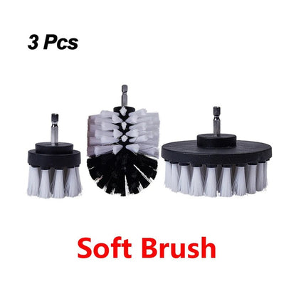 Electric Drill Brush Attachment Set Power Scrubber Brush Car Polisher Kitchen Bathroom Cleaning Tool Car Detailig Brushes - myshop