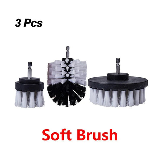 Electric Drill Brush Attachment Set Power Scrubber Brush Car Polisher Kitchen Bathroom Cleaning Tool Car Detailig Brushes - myshop