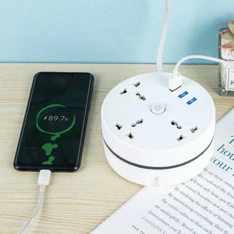 EU Plug AC Outlet Smart Home Power Strip – Multipurpose Electrical Extension Cord with USB Ports & Fast Charging - myshop