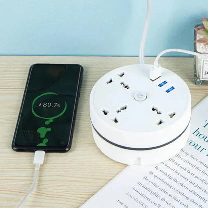 EU Plug AC Outlet Smart Home Power Strip – Multipurpose Electrical Extension Cord with USB Ports & Fast Charging - myshop