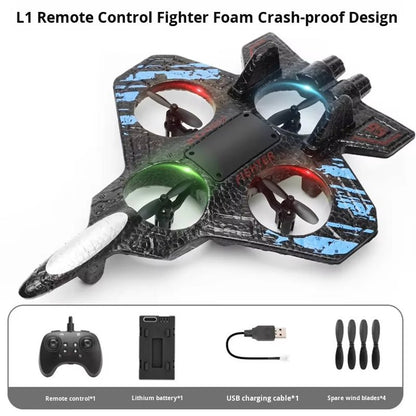 Hot Selling L1 Remote Control Foam Fighter Drone One - Key Flip Stunt Surround Model Prime for RC Airplanes Dropshipping - myshop