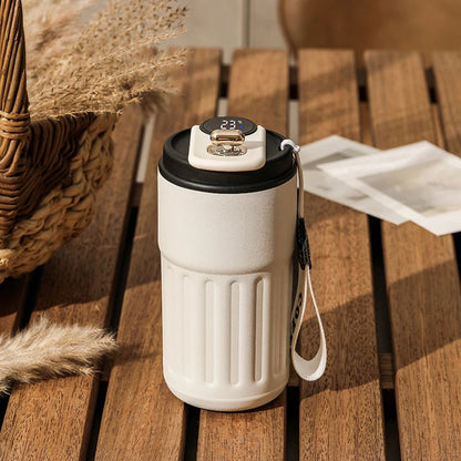 Intelligent 316 Stainless Steel Coffee Cup Temperature Display Insulated Cup Winter Office Hot Water Cup Gift 460ML Travel - myshop