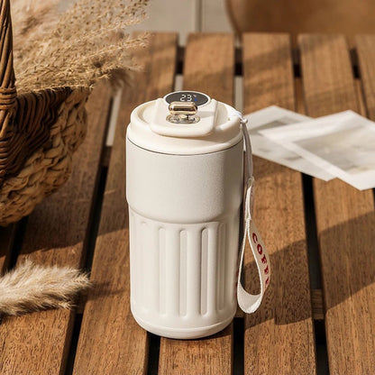 Intelligent 316 Stainless Steel Coffee Cup Temperature Display Insulated Cup Winter Office Hot Water Cup Gift 460ML Travel - myshop