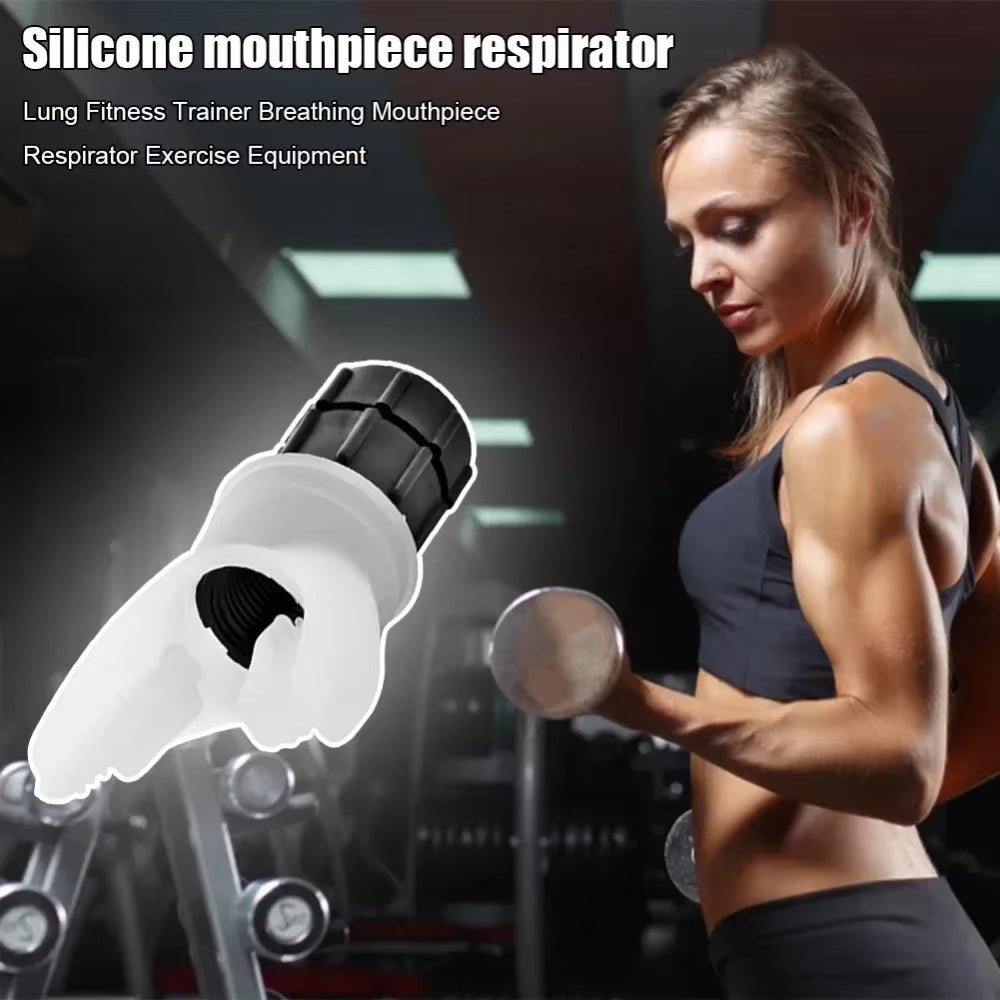 Lung Face Mouthpiece Respirator Breathing Exercise Device Respiratory Muscle Trainer Breathing Trainer Easy to Clean - myshop