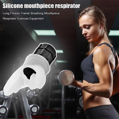 Lung Face Mouthpiece Respirator Breathing Exercise Device Respiratory Muscle Trainer Breathing Trainer Easy to Clean - myshop