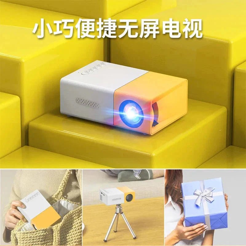 Mini Projector – 1080P Full HD Support, Portable LED Projector, 4K Video Playback, Multiple Connectivity Options - myshop