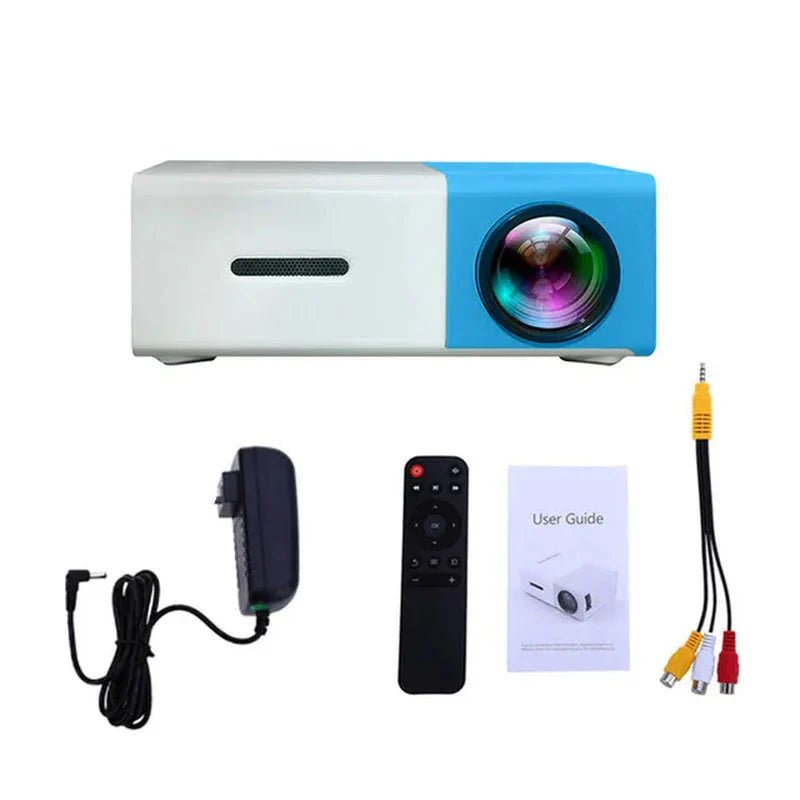 Mini Projector – 1080P Full HD Support, Portable LED Projector, 4K Video Playback, Multiple Connectivity Options - myshop