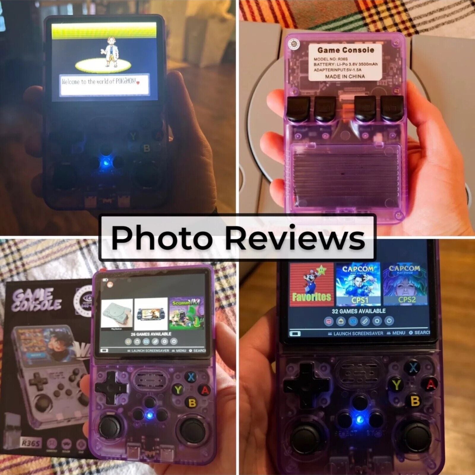 R36S Retro Handheld Video Game Console Linux System 3.5 Inch IPS Screen - myshop