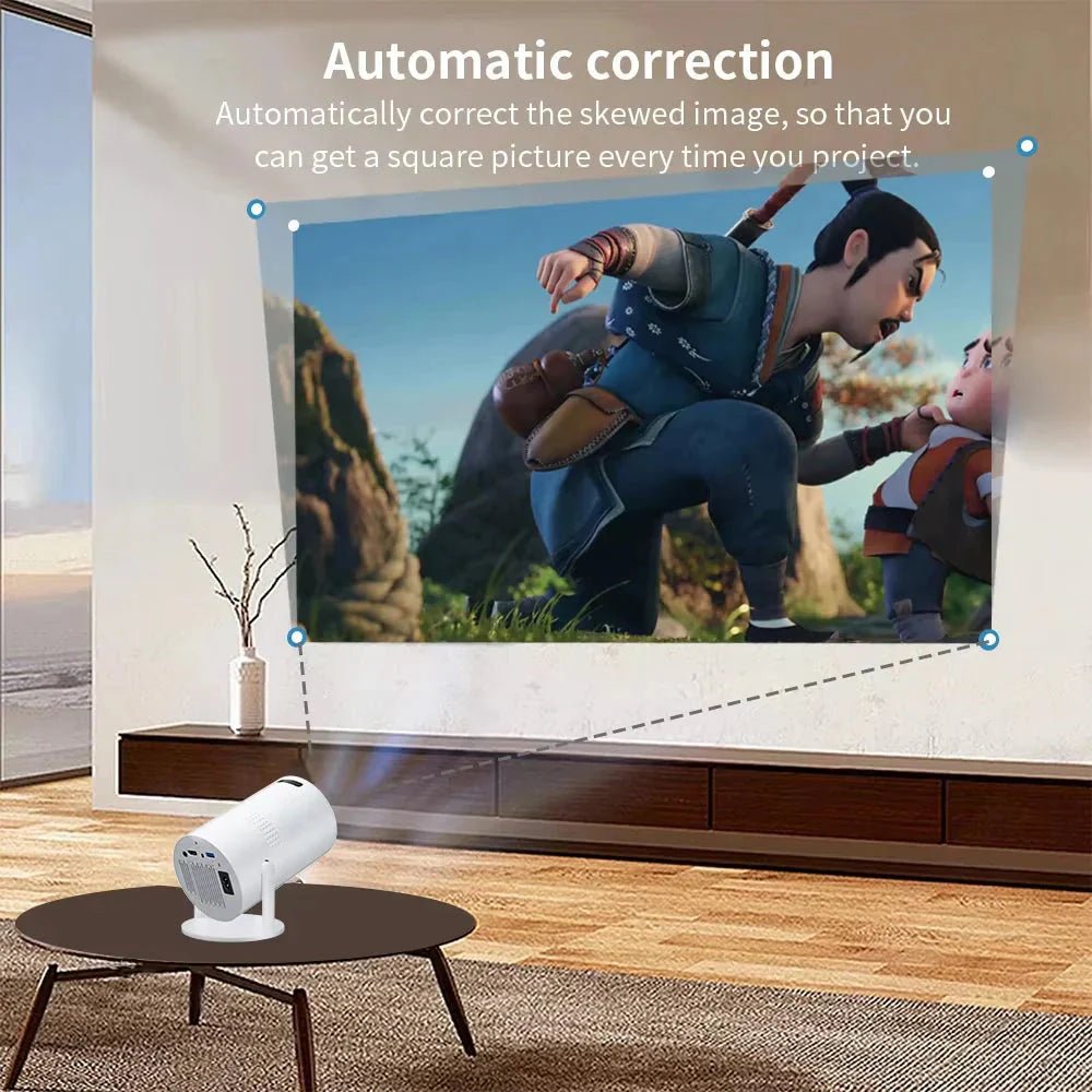 Salange P300 Mini Portable Projector - 4K 8K Video Decoding, 720P HD, Android 11, Wi - Fi, BT 5.1 - myshop
