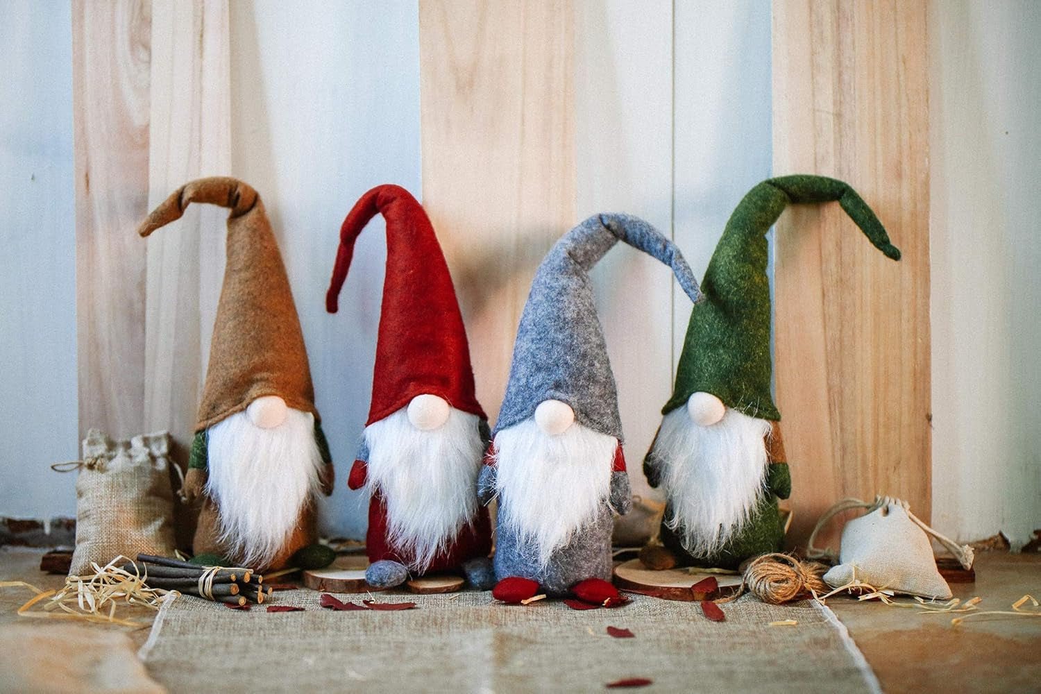 Scandinavian Tomte,Handmade Swedish Gnome, Yule Santa Nisse, Nordic Figurine, Plush Elf Toy, Home Decor, Winter Table Ornament, Christmas Decorations, Holiday Presents (Grey) - myshop