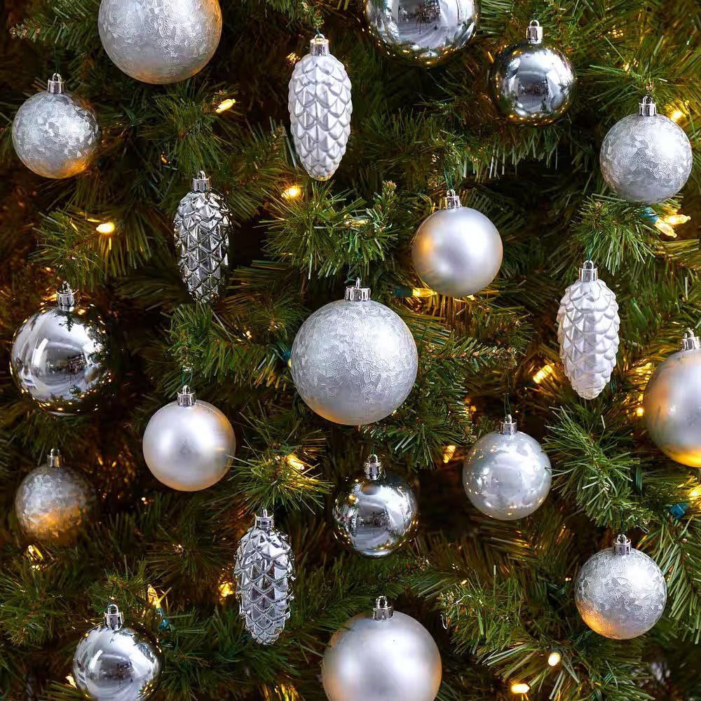 Shatterproof Holiday Christmas Lux Ornament Set with Re - Usable Storage Container (23 - Pack) - myshop