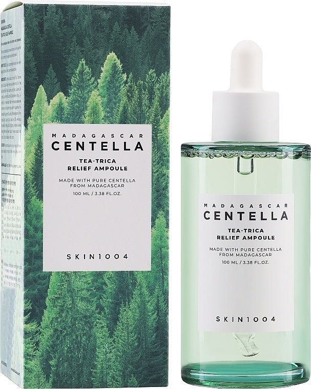 SKIN1004 Centella Tea - Trica Relief Ampoule | Suero Calmante Antiacne K - Beauty (100ml) - myshopSerum