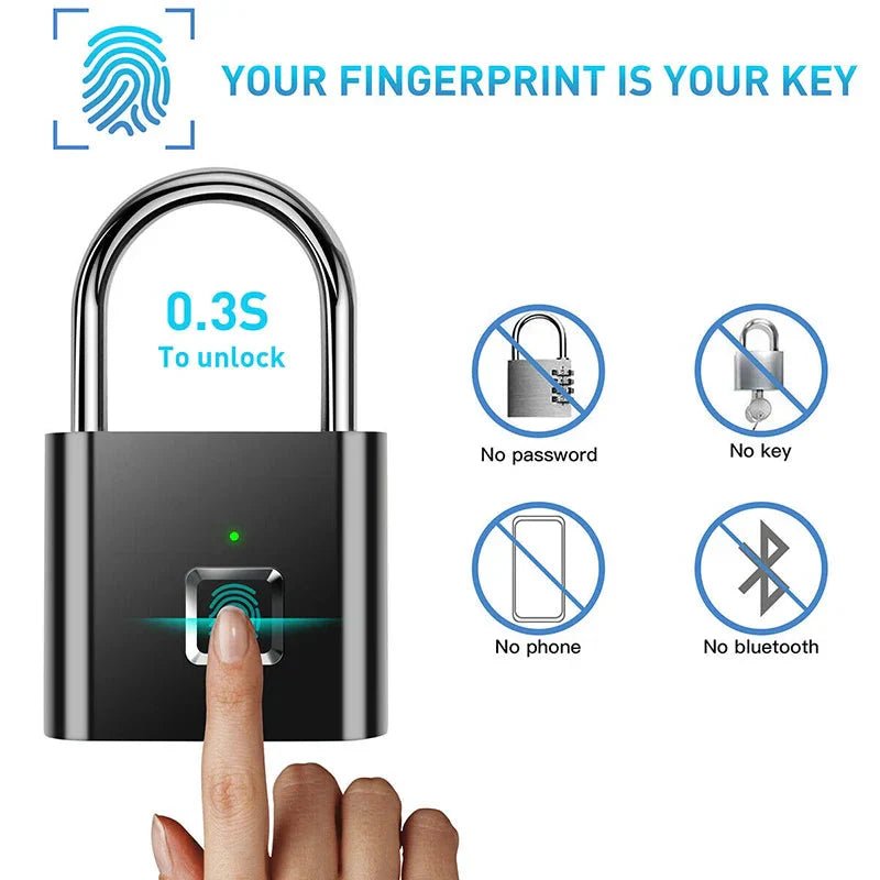 Smart Fingerprint Padlock - myshop
