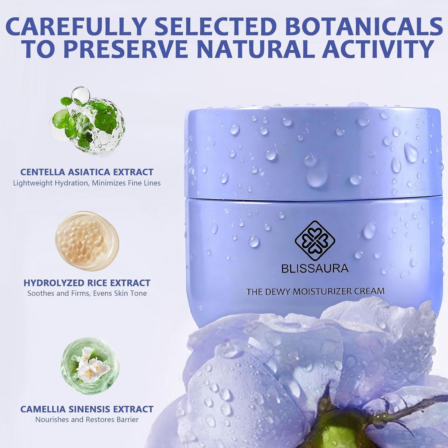 The Dewy Skin Cream Face Moisturizer Skin Care Face Cream Boost Water Gel Lightweight Oil - Free - Improve Skins Hydration 1.7 Fl Oz - myshop