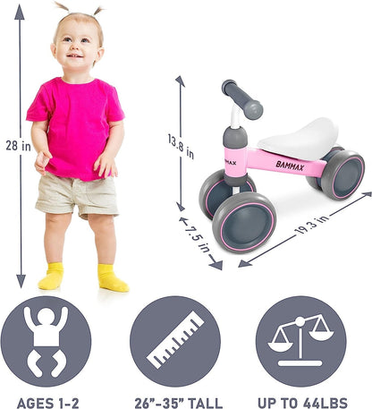 Tykebike® Ride on Toy | Baby Balance Bike for Toddlers 1 - 2 Years | Lightweight Steel Kids Bike with Easy Glide Wheels & Safer Steering | Indoor/Outdoor Use - myshop