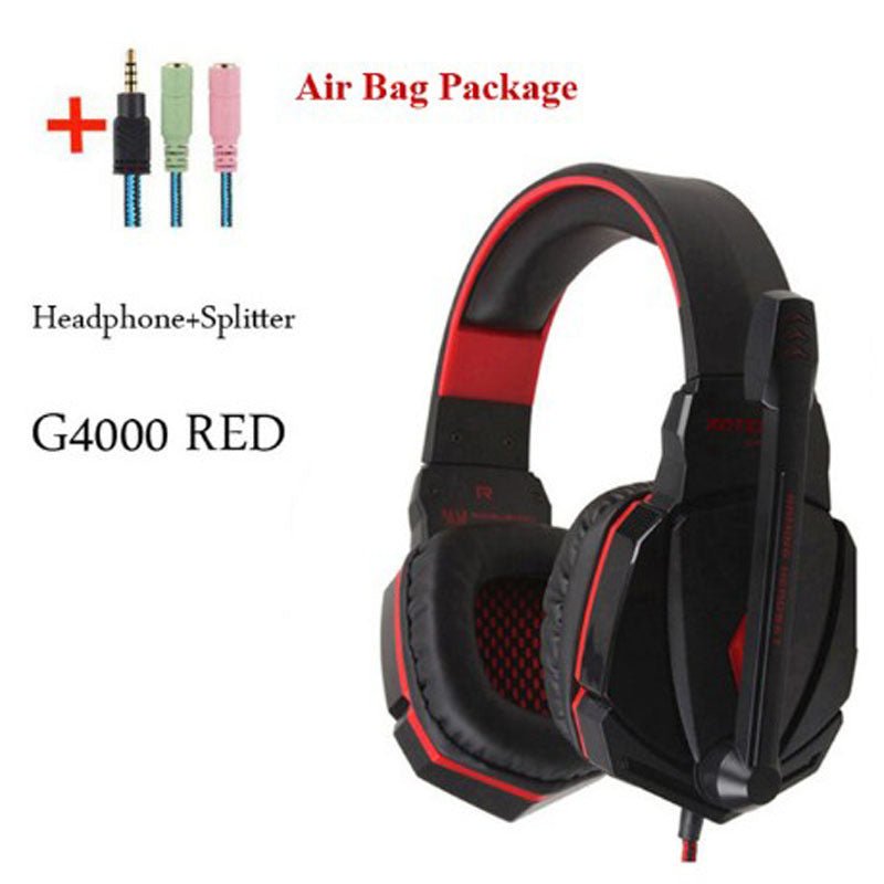 Wired Gaming Headset Headphones Surround Sound Deep Bass Stereo Casque Earphones with Microphone - myshop