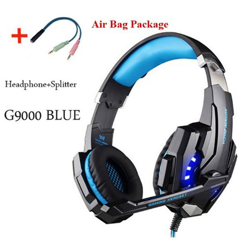Wired Gaming Headset Headphones Surround Sound Deep Bass Stereo Casque Earphones with Microphone - myshop